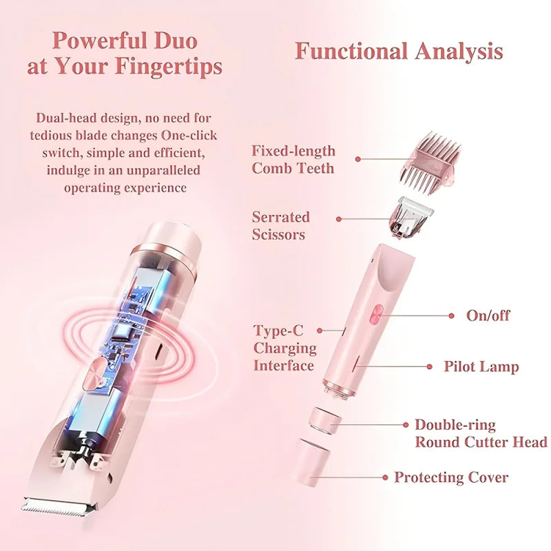 HoTo™ 2-in-1 Bikini and Body Shaver